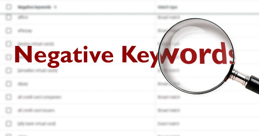 negative keywords