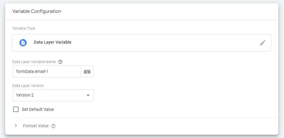 forminator data layer email variable